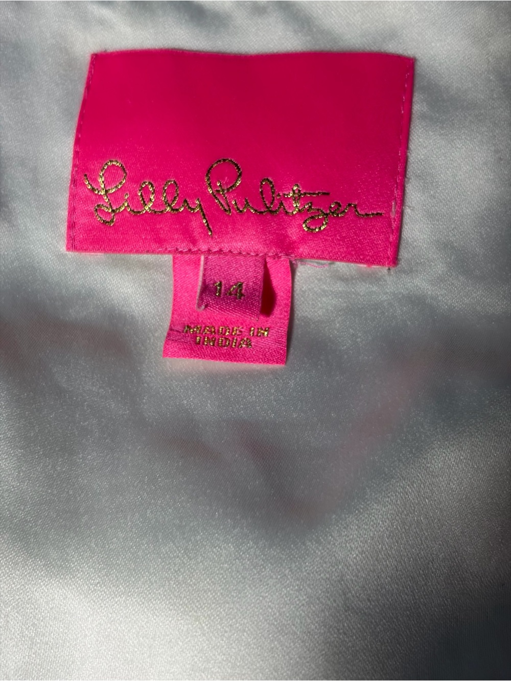 Lilly Pulitzer Ivory Dress with Gold Metallic Dot Detail - Picture 11 of 14